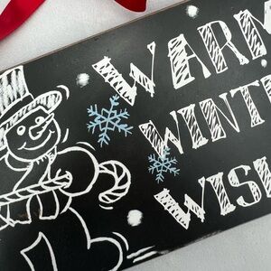 Winter decor Sign